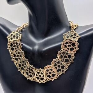 Ornate Gold Tone Choker Statement Necklace ‼️Price Firm